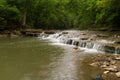 Cascading Waterfall in Lee`s Summit Royalty Free Stock Photo