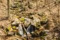 Cascading Waterfalls in the Blue Ridge Mountains Royalty Free Stock Photo