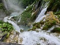 Cascading Waterfalls in Plitvice Lakes National Park of Croatia Royalty Free Stock Photo