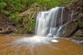 Cascading woodland waterfall Royalty Free Stock Photo