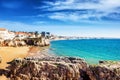 Cascais, Portugal, beautiful landscape, view of the sea and the Royalty Free Stock Photo