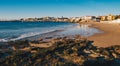 Cascais Portugal city panorama with it`s famous Praia da Duquesa Royalty Free Stock Photo