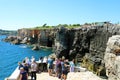 CASCAIS, PORTUGAL - JUNE 25, 2018: tourists taking picture near