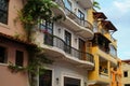 Casco viejo old city colorful house fasades, Panama city, Panama