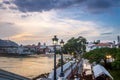 Casco Viejo view in the Plaza de Francia - Panama City, Panama Royalty Free Stock Photo