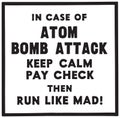 In Case Of Atom Bomb Attack