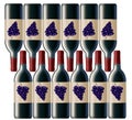 A case of 12 bottles of red wine is shown in this image Royalty Free Stock Photo