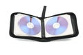 Case for CDs and DVDs on a white background Royalty Free Stock Photo