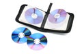 Case for CDs and DVDs on a white background Royalty Free Stock Photo