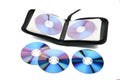 Case for CDs and DVDs on a white background Royalty Free Stock Photo