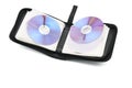 Case for CDs and DVDs on a white background Royalty Free Stock Photo