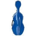 Case cello blue, front view Royalty Free Stock Photo