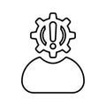 Case, circumstance, condition outline icon. Line art vector