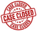 case closed red stamp Royalty Free Stock Photo