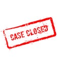 Case Closed red rubber stamp isolated on white. Royalty Free Stock Photo