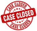 case closed red stamp Royalty Free Stock Photo