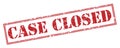 Case closed stamp on white background Royalty Free Stock Photo