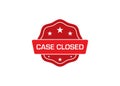 Case Closed stamp,Case Closed rubber stamp,