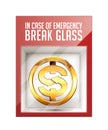 In case of emergency break glass Royalty Free Stock Photo