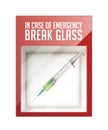 In case of emergency break glass Royalty Free Stock Photo