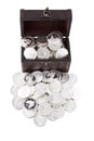 Case full of silver coins