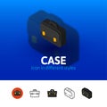 Case icon in different style Royalty Free Stock Photo