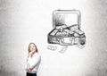 Case with money Royalty Free Stock Photo