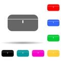 case multi color style icon. Simple thin line, outline vector of web icons for ui and ux, website or mobile application Royalty Free Stock Photo