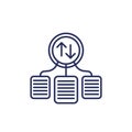 case priority line icon, vector design