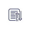 case priority line icon, vector