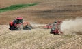 Case 620 Quadtrac tractor pulling a .Kwik-Till HSD 4000 disk crumbler