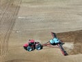 Case 420 Steiger tractor pulling a.Case 2150 24 row planter