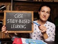 CASE STUDY-BASED LEARNING phrase on the chalkboard