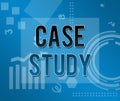 Case Study Business Theme Background Royalty Free Stock Photo