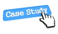 Case Study Button with Hand Cursor. Royalty Free Stock Photo