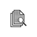 Case study icon vector design symbol Royalty Free Stock Photo
