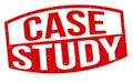 Case study grunge rubber stamp Royalty Free Stock Photo