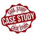 Case study grunge rubber stamp