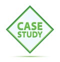 Case Study modern abstract green diamond button Royalty Free Stock Photo