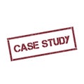 Case study rectangular stamp. Royalty Free Stock Photo