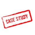 Case study red rubber stamp isolated on white. Royalty Free Stock Photo
