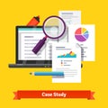 Case study research concept Royalty Free Stock Photo