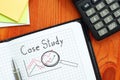 Case Study is shown using the text Royalty Free Stock Photo
