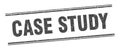 case study stamp. case study square grunge sign. Royalty Free Stock Photo