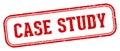 case study stamp. case study rectangular stamp on white background Royalty Free Stock Photo