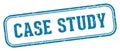 case study stamp. case study rectangular stamp on white background Royalty Free Stock Photo