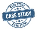 case study stamp. case study round grunge sign. Royalty Free Stock Photo