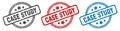 case study stamp. case study round isolated sign. Royalty Free Stock Photo
