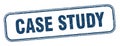 case study stamp. case study square grunge sign. Royalty Free Stock Photo