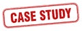 case study stamp. case study square grunge sign. Royalty Free Stock Photo